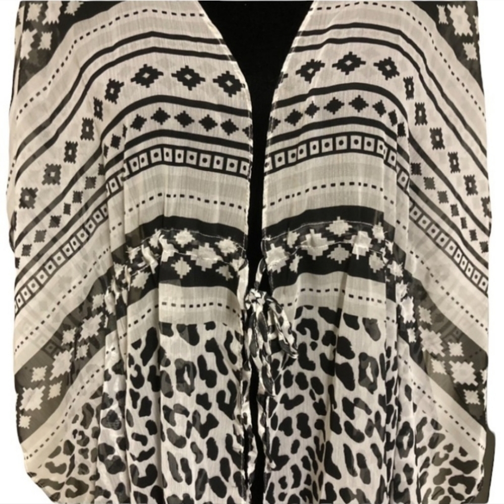 Animal Print Swim Cover Up or Kimono - Picture 3 of 3